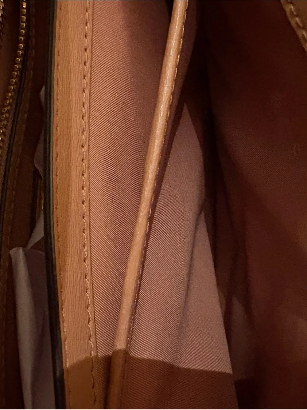 Tory Burch Parker Large Convertible Leather Shoulder Crossbody Bag Camel Gold